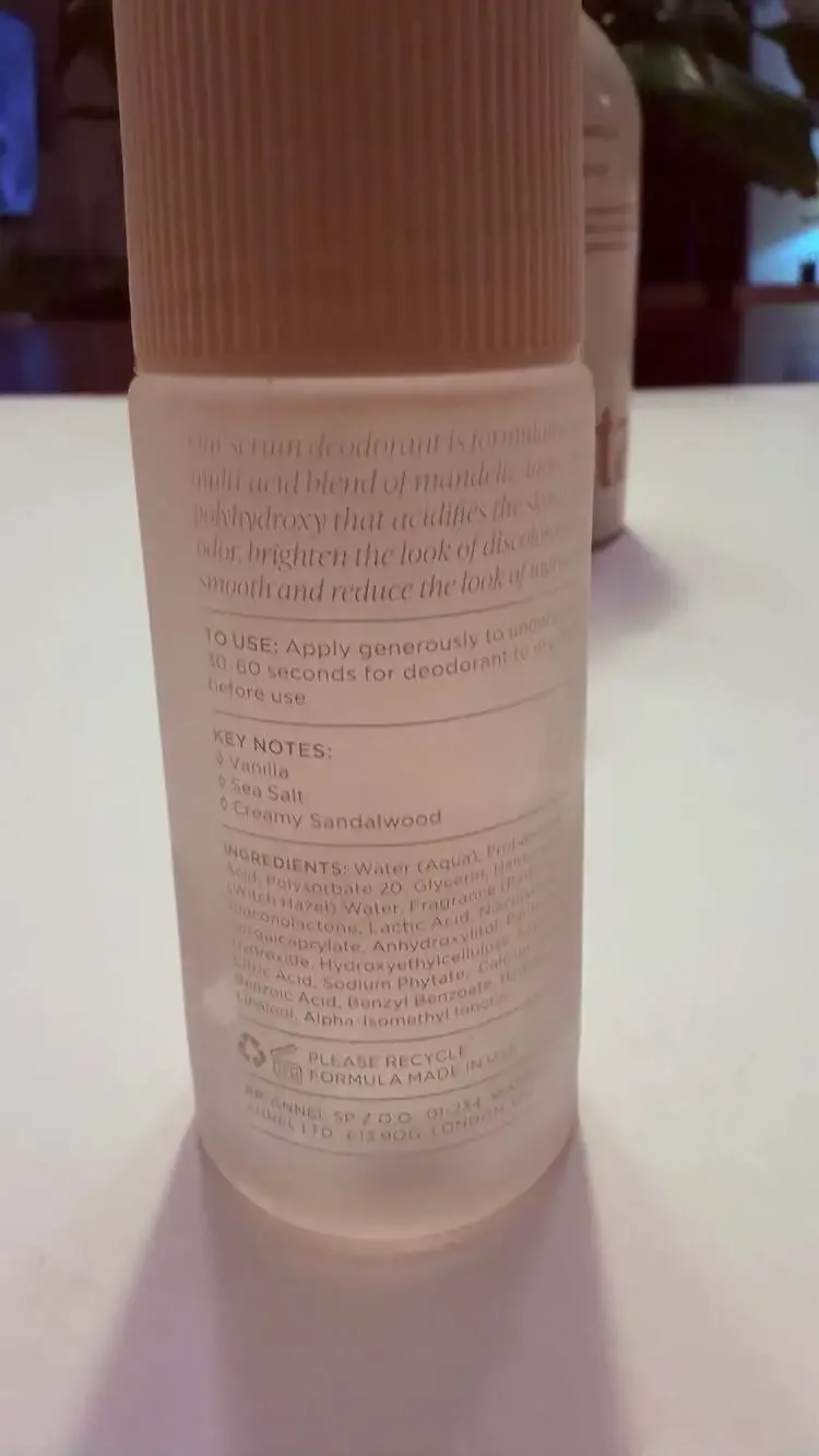 NEW Saltair Salt Water Vanilla 5% AHA Serum Deodorant 1.70 fl oz